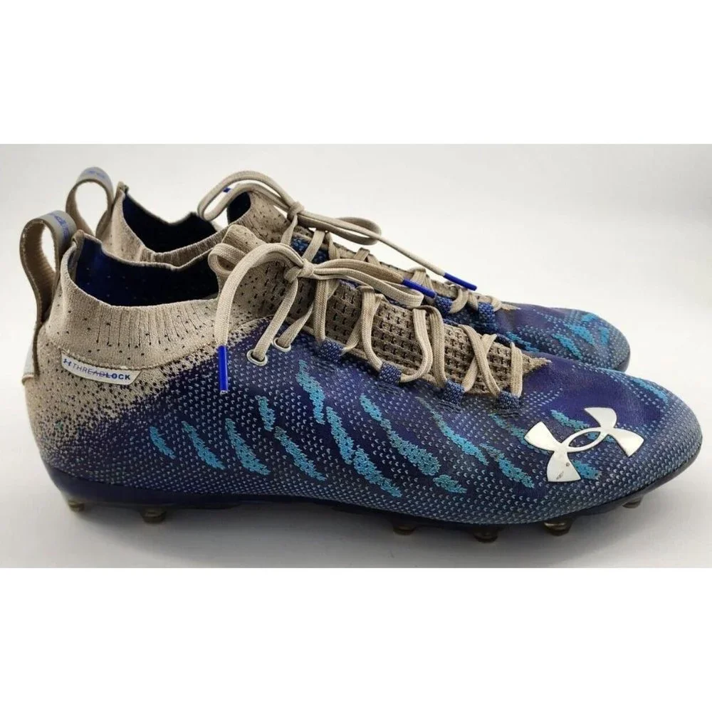 Under Armour Spotlight Lux MC ThreadLock Football Cleats 3022654-400 Men’s Sz 14